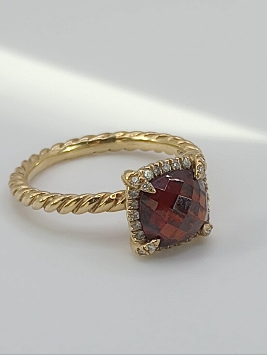 David Yurman Jewelry - David Yurman Petite Chatelaine Pavé Bezel Ring